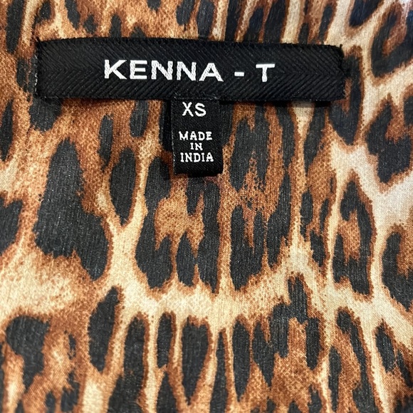 Kenna-T black lamb skin leather Moto jacket size xs - Picture 6 of 7